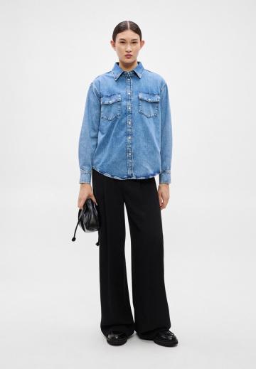 Джинсовая блузка