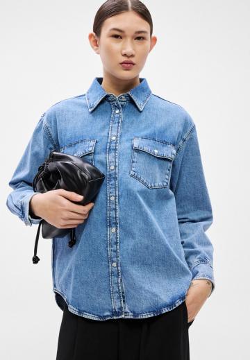 Джинсовая блузка