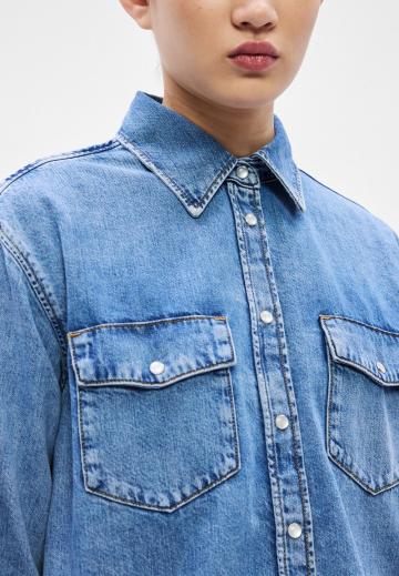 Джинсовая блузка