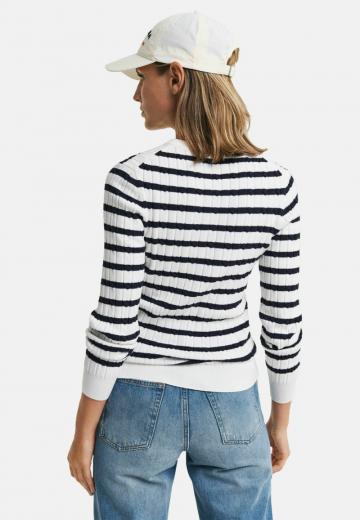 Пуловер в полоску