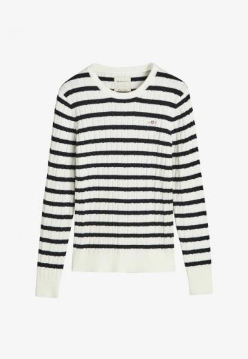 Пуловер в полоску