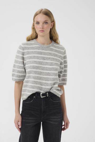 Пуловер в полоску