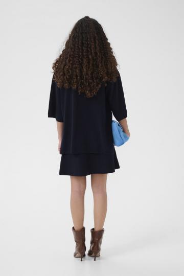 Пуловер с воротником поло