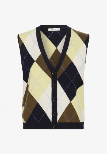 Вязаный жилет