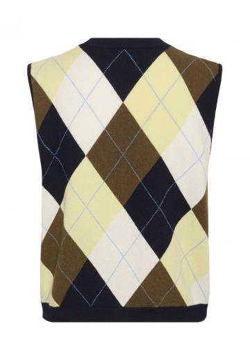 Вязаный жилет