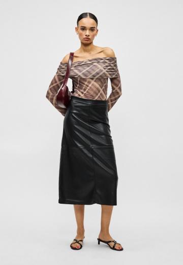 Кожаная юбка