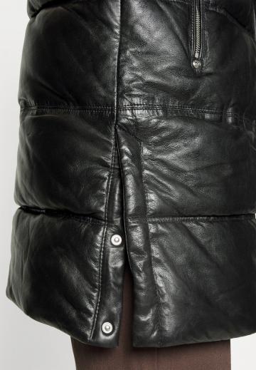 Кожаное пальто