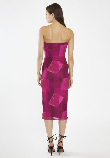 Платье без бретелек