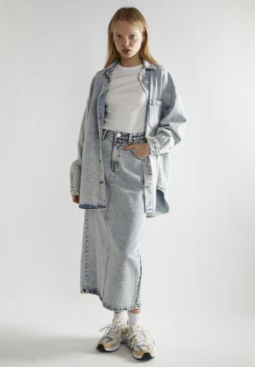 Юбка с накладными карманами