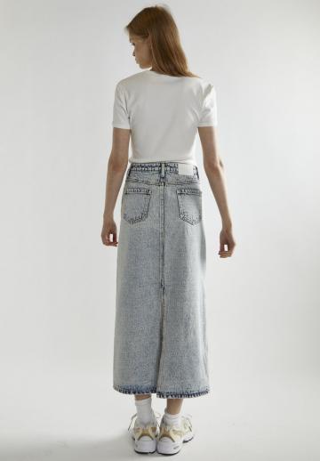 Юбка с накладными карманами