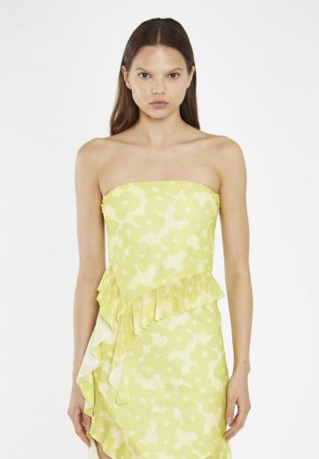 Платье без бретелек