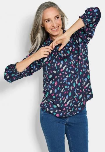 Атласная блузка