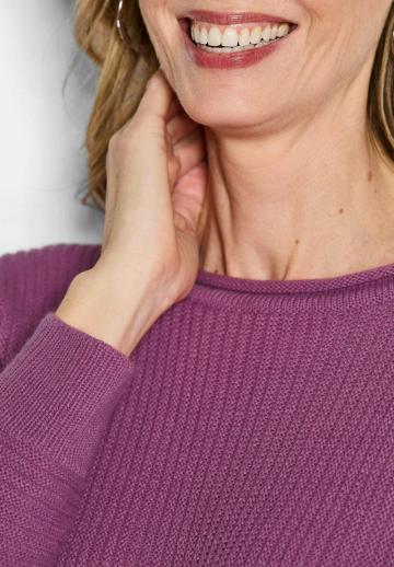 Пуловер с рукавом три четверти