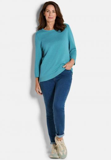 Пуловер с рукавом три четверти