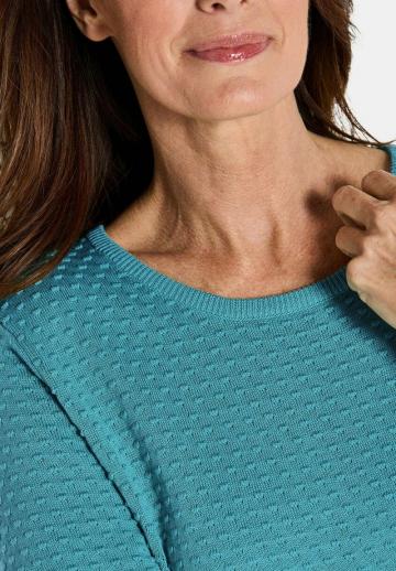 Пуловер с рукавом три четверти