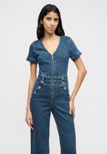 Джинсовый комбинезон