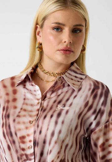 Атласная блузка