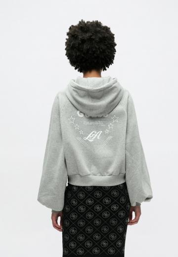 Пуловер с капюшоном