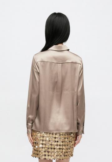 Атласная блузка