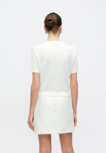 Пуловер с коротким рукавом