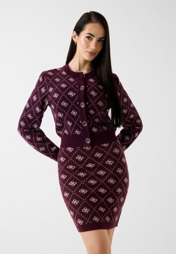 Жаккардовая вязаная кофта