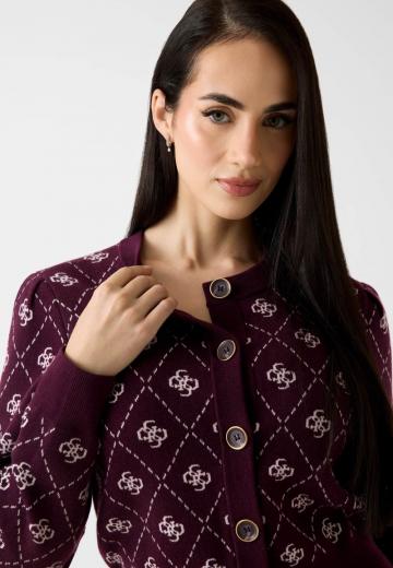 Жаккардовая вязаная кофта