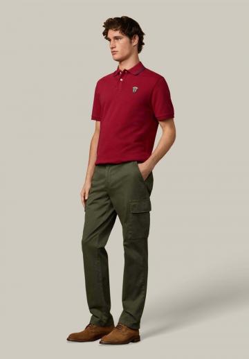 Брюки с накладными карманами