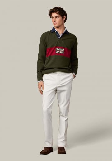 Поло с длинным рукавом