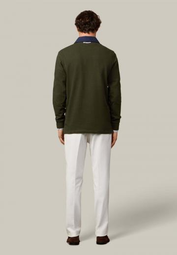 Поло с длинным рукавом