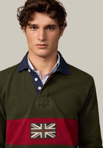 Поло с длинным рукавом