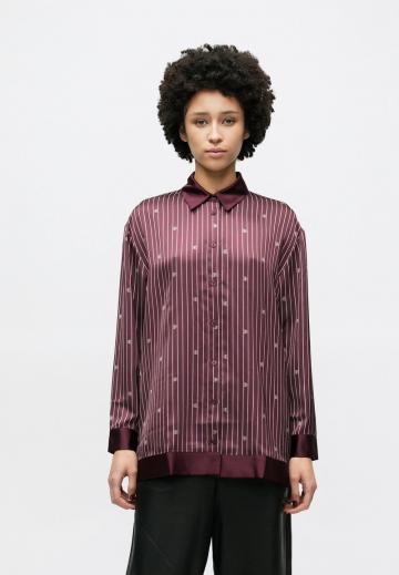 Атласная блузка