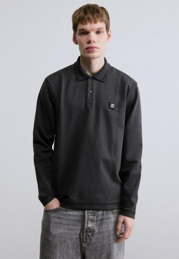 Поло с длинным рукавом