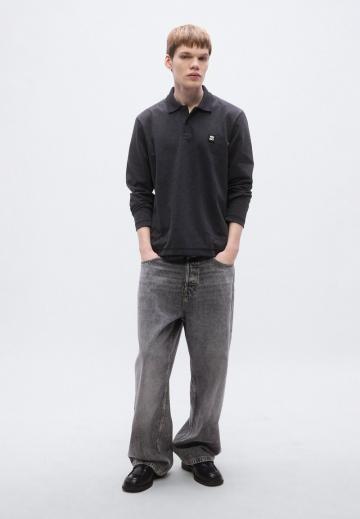 Поло с длинным рукавом