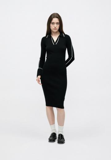 Вязаное платье