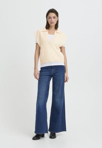 Пуловер с коротким рукавом