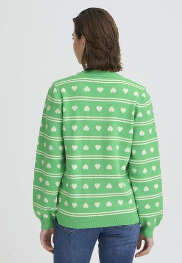 Пуловер в полоску