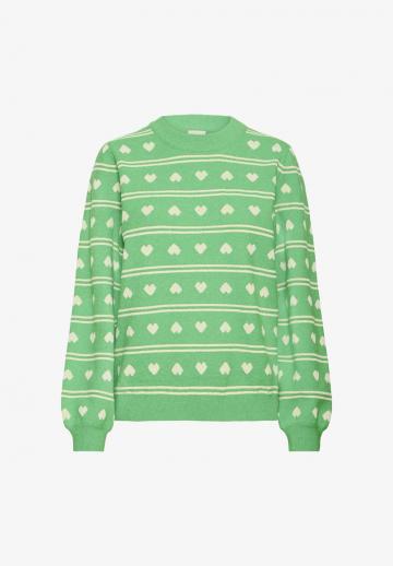 Пуловер в полоску