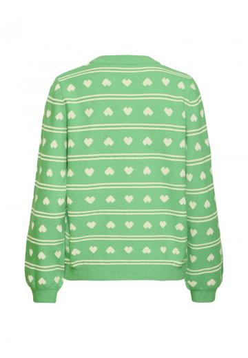 Пуловер в полоску