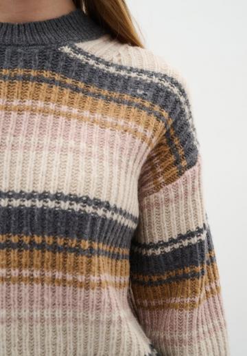 Пуловер в полоску