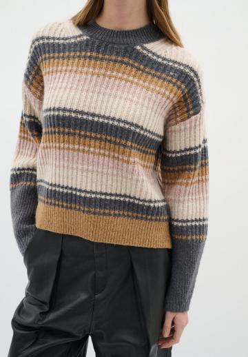 Пуловер в полоску