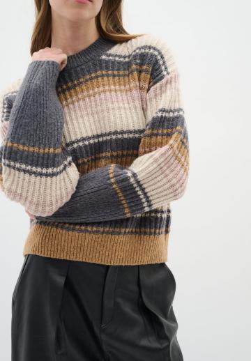 Пуловер в полоску