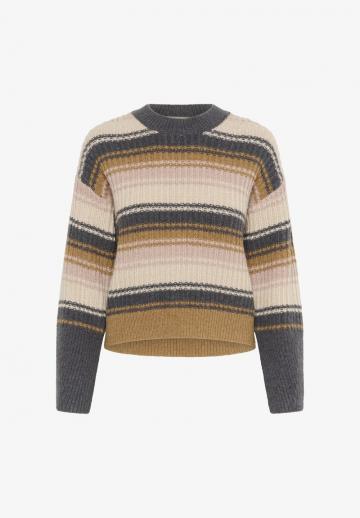 Пуловер в полоску