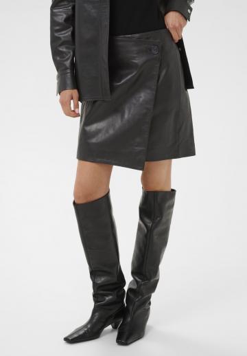 Кожаная юбка