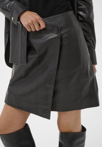 Кожаная юбка