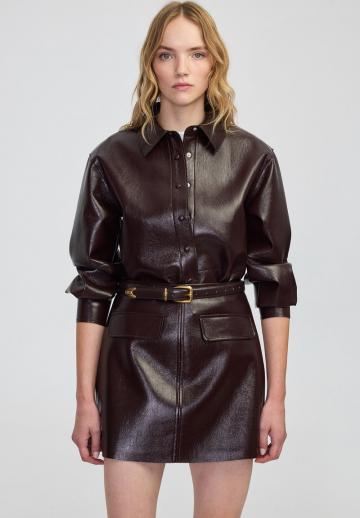 Кожаная юбка