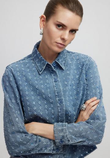 Джинсовая блузка