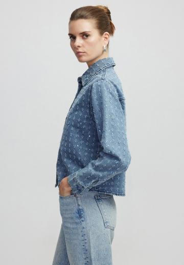 Джинсовая блузка