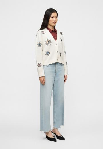 Жаккардовая вязаная кофта