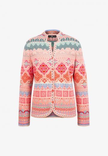Жаккардовая вязаная кофта