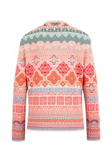 Жаккардовая вязаная кофта